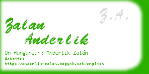 zalan anderlik business card